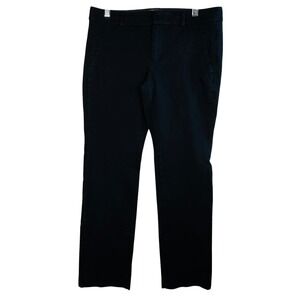 Banana Republic Sloan Slim Ankle Pants Black 6P Petite Work Dress Office Trouser